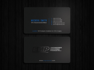 Business Card Design by Tripti Ranjan Gain for Engineered Machined Products, Inc | Design: #17746888