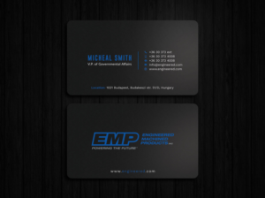 Business Card Design by Tripti Ranjan Gain for Engineered Machined Products, Inc | Design: #17746889