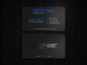Business Card Design by Tripti Ranjan Gain for Engineered Machined Products, Inc | Design: #17746890