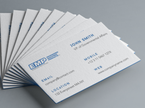 Business Card Design by Tripti Ranjan Gain for Engineered Machined Products, Inc | Design: #17746898