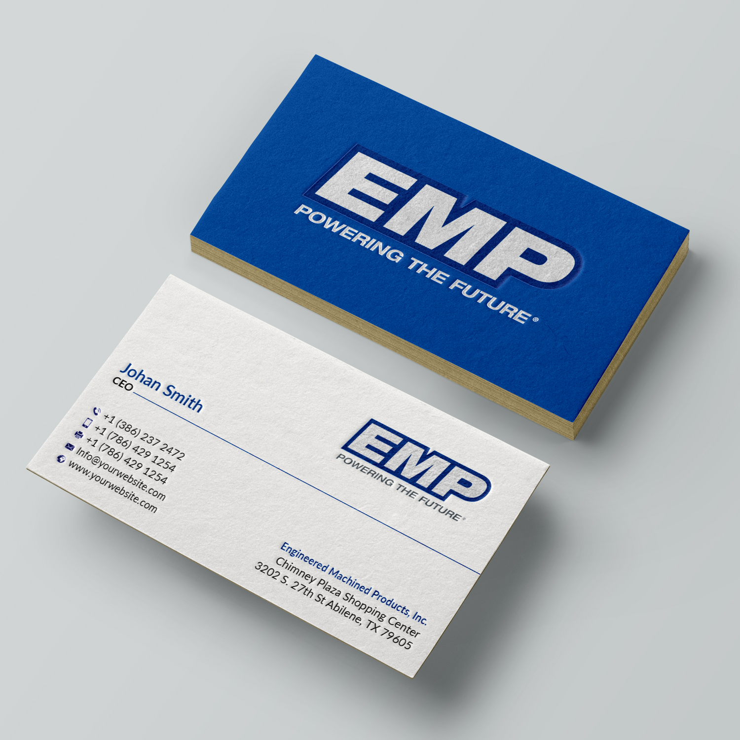Business Card Design by Arifuzzaman Shovon for Engineered Machined Products, Inc | Design #17817648