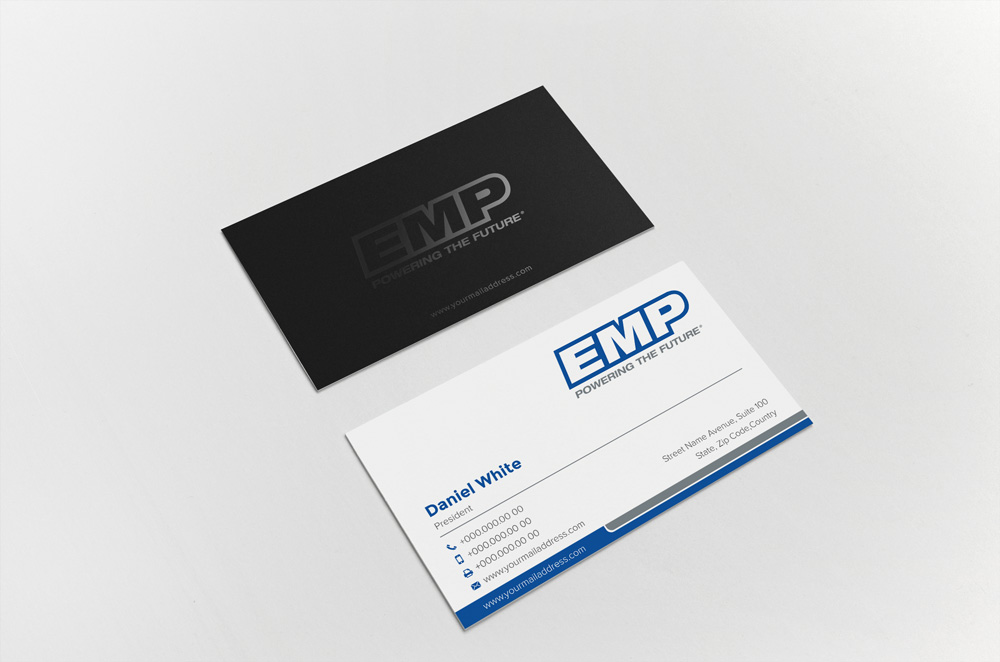 Business Card Design by alex_etel for Engineered Machined Products, Inc | Design #17767668