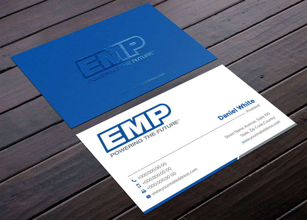 Business Card Design by alex_etel for Engineered Machined Products, Inc | Design #17795288