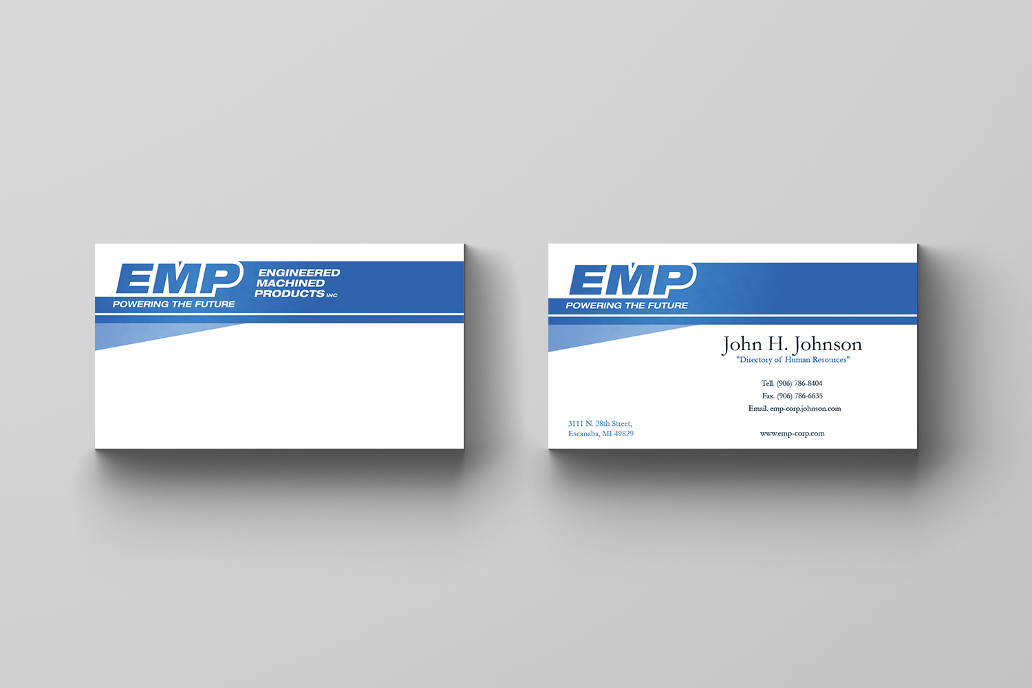 Business Card Design by Maria Azaryan for Engineered Machined Products, Inc | Design #17792599