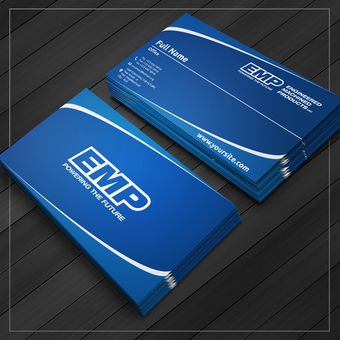 Business Card Design by Caio Designer for Engineered Machined Products, Inc | Design #17822786