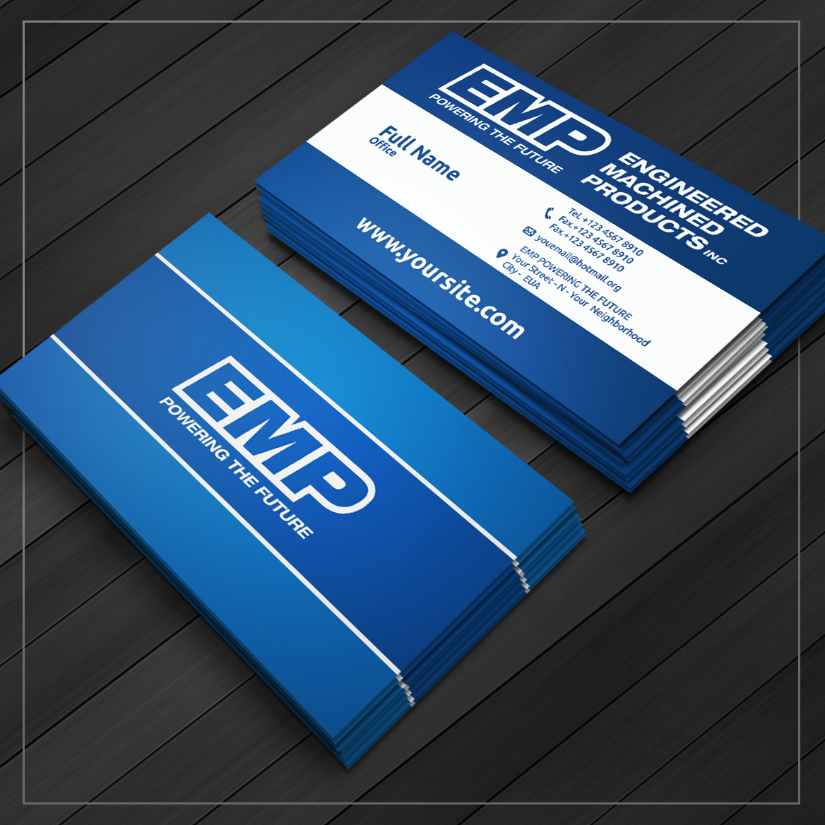 Business Card Design by Caio Designer for Engineered Machined Products, Inc | Design #17822793