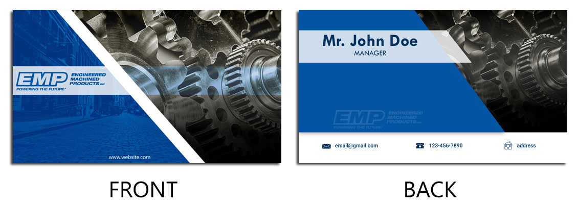 Design de Carte de Visite par Glenn 3 pour Engineered Machined Products, Inc | Design #17803163