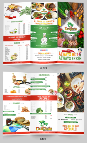 Take Out Menu | Design de Flyer par SAI DESIGNS