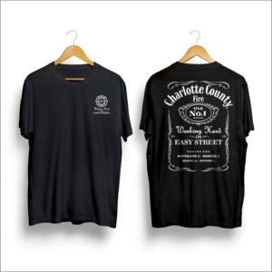 Fire station off duty shirt. Shirt will be using station info into Jack Daniels theme | Design de T-shirt par said.tempo