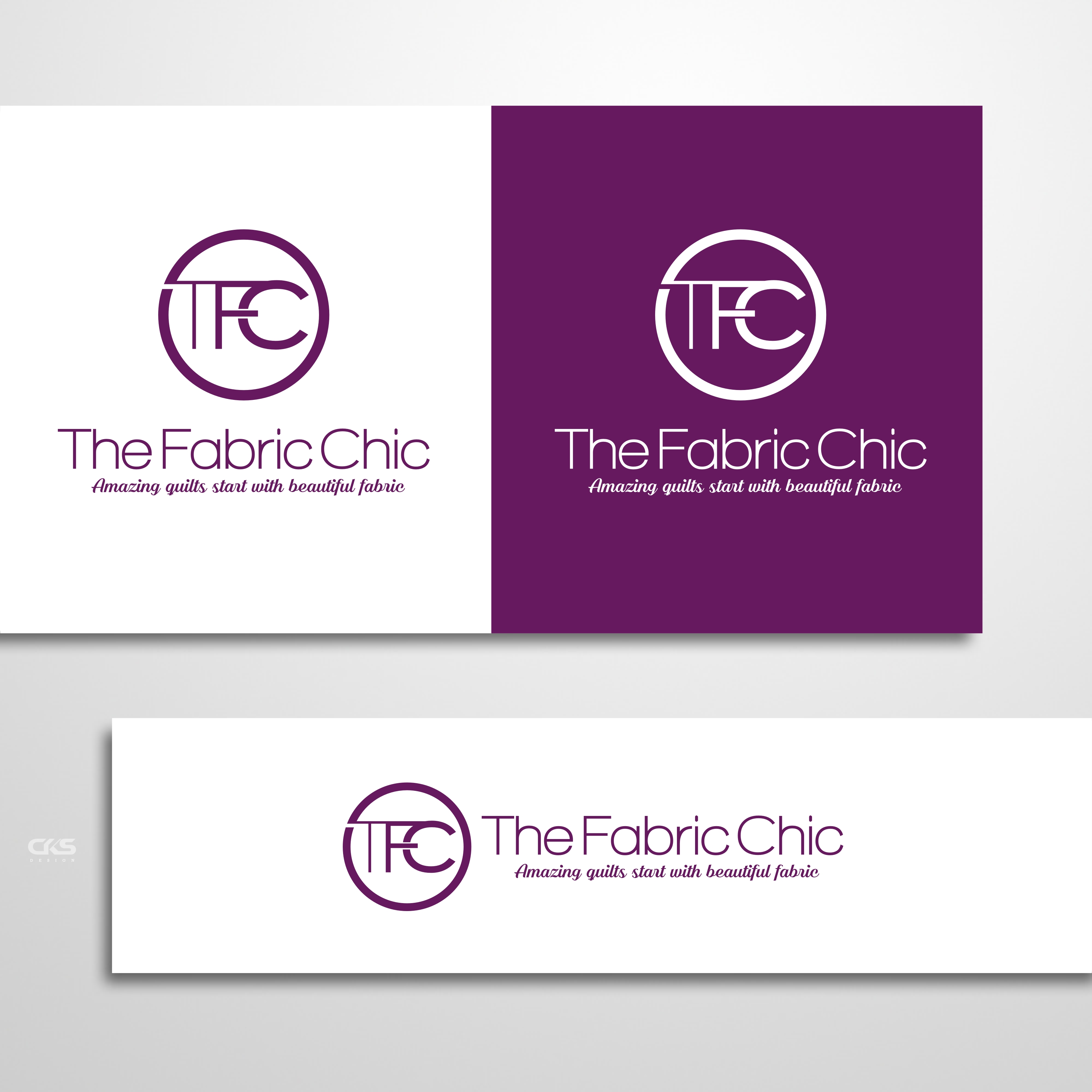 Logo Design by CKS d e s i g n for The Fabric Chic | Design #17756948