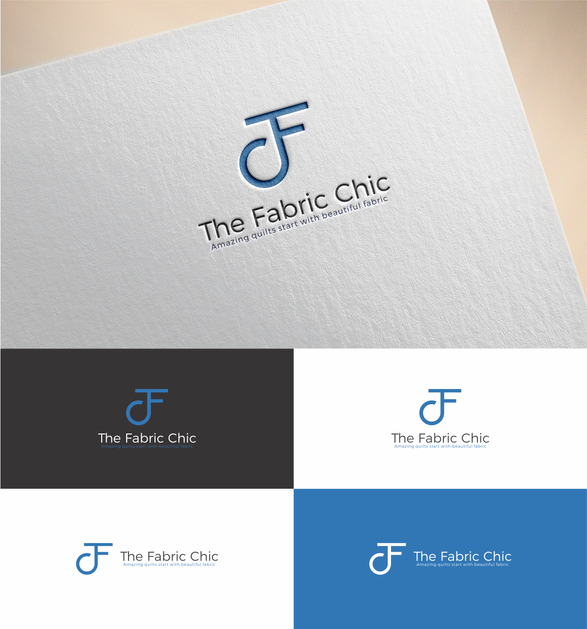 Logo Design by MKR for The Fabric Chic | Design #17745932