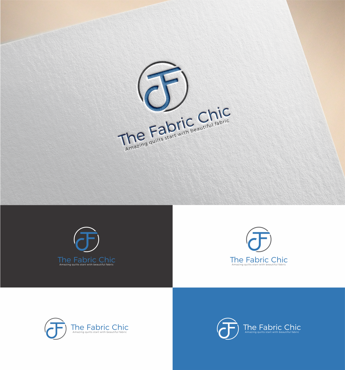 Logo Design by MKR for The Fabric Chic | Design #17745933