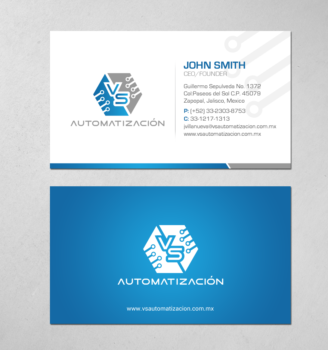 Schreibwaren-Design von chandrayaan.creative für VS Automatizacion | Design #20163318