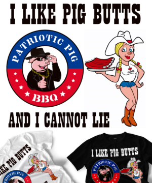 Patriotic Pig BBQ Needs a New T-Shirt | T-Shirt-Design von StudioD™