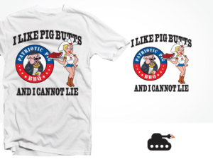 Patriotic Pig BBQ Needs a New T-Shirt | T-Shirt-Design von ArtTank