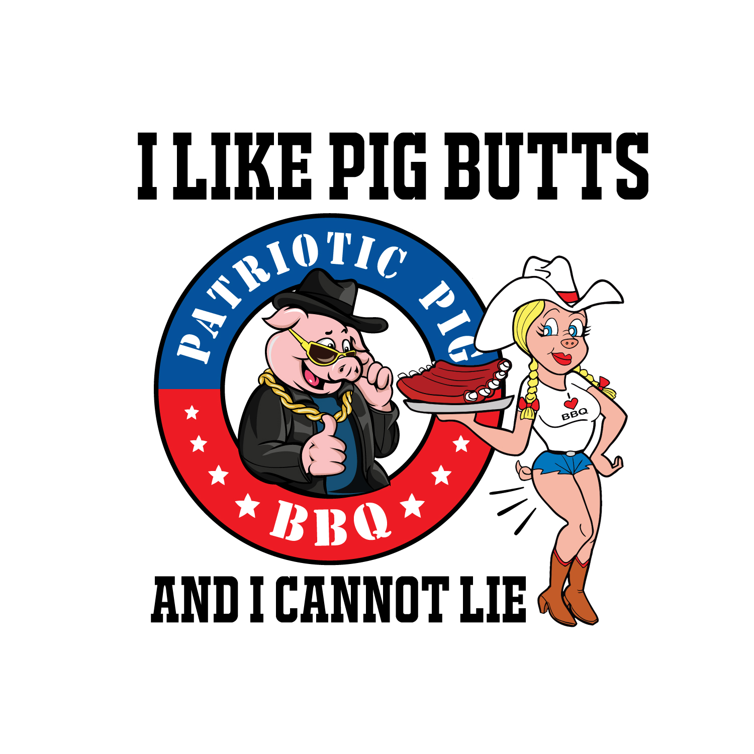 T-Shirt-Design von B'signs für Patriotic Pig | Design #17776390