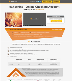 Landing Page Design by your webpage