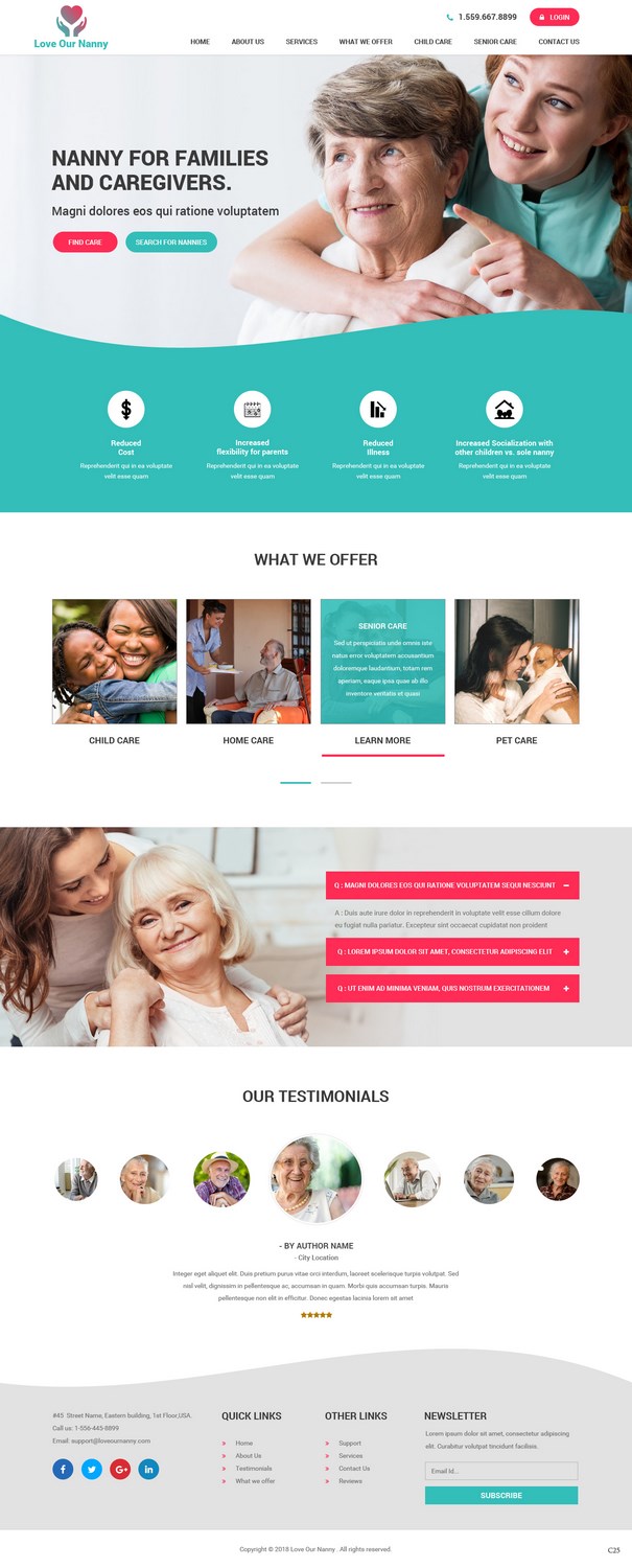 Elegant, Playful, Childcare Web Design for Love Our Nanny by pb | Design #17767847 Elegant, Playful, Childcare Web Design for Love Our Nanny by pb | Design #17767847