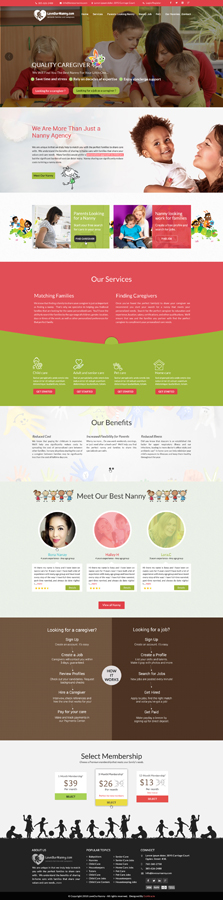 Love Our Nanny | Web Design par Da Miracle