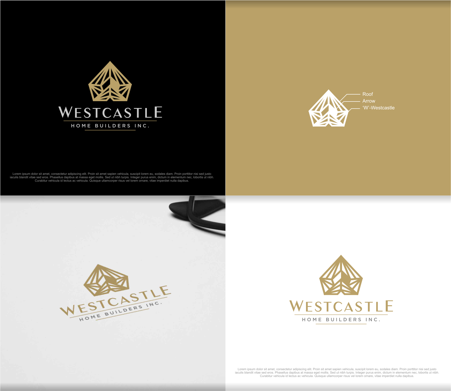 Logo Design by artswolf for Westcastle Home Builders Inc. | Design #17810754