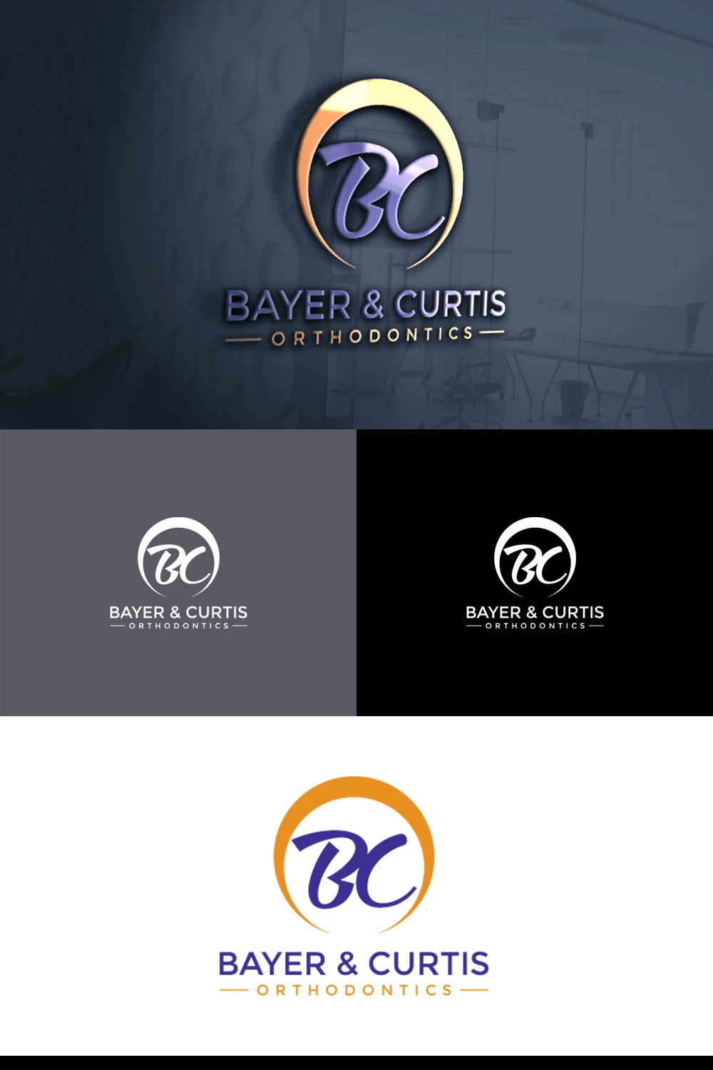 Logo Design by e-graphics for Bayer and Curtis Orthodontics | Design #17767404