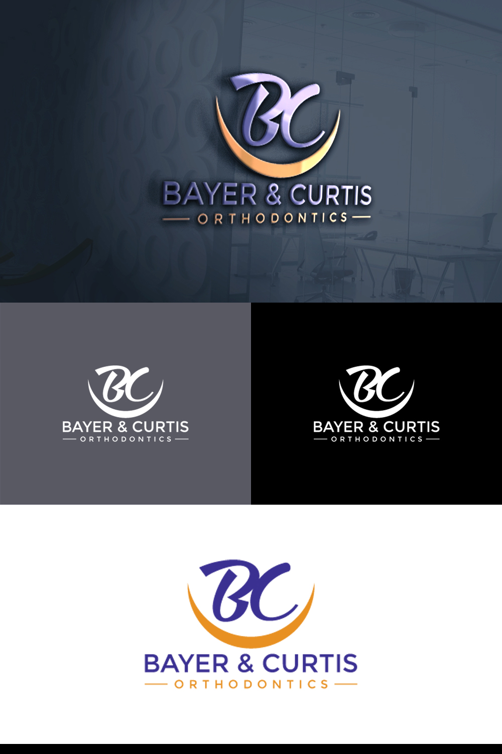 Logo Design by e-graphics for Bayer and Curtis Orthodontics | Design #17774539