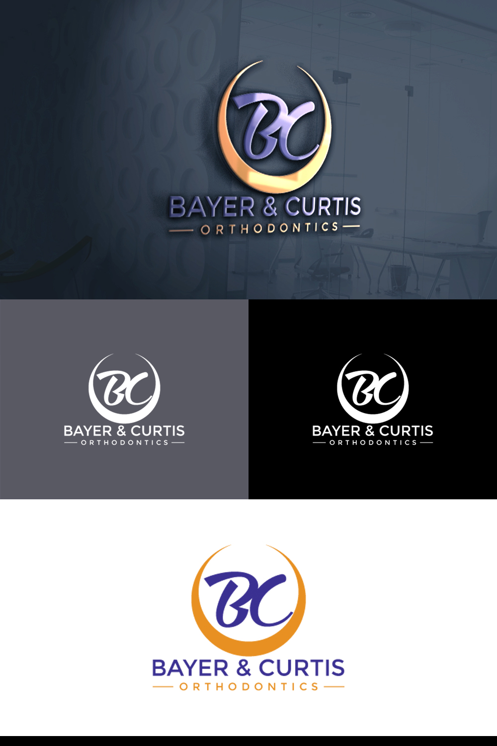 Logo Design by e-graphics for Bayer and Curtis Orthodontics | Design #17774541