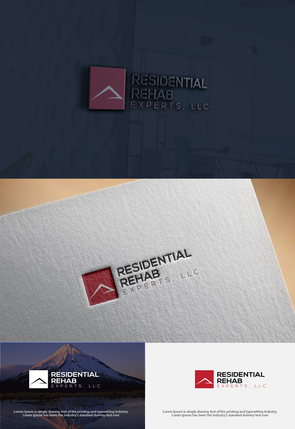 Logo Design by dr ghulam mustafa sahab for Residential Rehab Experts, LLC | Design #17778199