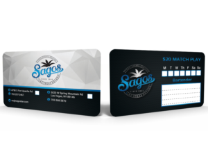Business Card for Beach theme sports bar called SAGOS | Design de Carte de Visite par Hardcore Design