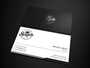Business Card for Beach theme sports bar called SAGOS | Design de Carte de Visite par Tripti Ranjan Gain