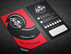 Business Card for Beach theme sports bar called SAGOS | Design de Carte de Visite par haru_ichiban