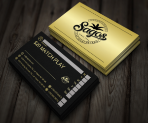 Business Card for Beach theme sports bar called SAGOS | Design de Carte de Visite par Viraj Perera