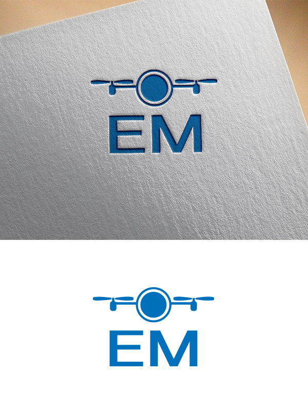 Logo Design by Georgia1 for E.M. Drones | Design #17776687