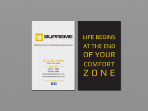 Business Card Design by Creations Box 2015 for supreme | Design: #17773734
