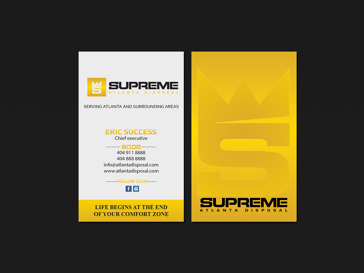 Business Card Design by Creations Box 2015 for supreme | Design #17773735