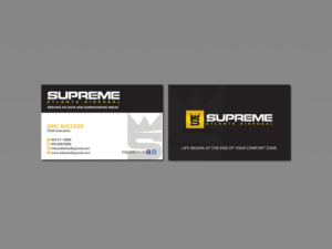 Business Card Design by Creations Box 2015 for supreme | Design: #17773736