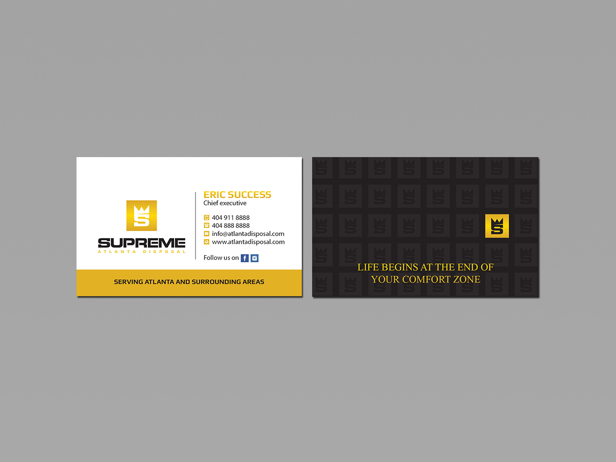 Business Card Design by Creations Box 2015 for supreme | Design #17773739