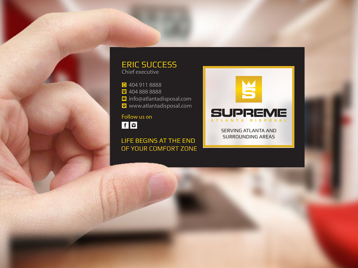 Business Card Design by Creations Box 2015 for supreme | Design #17773740