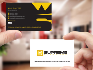 Business Card Design by Creations Box 2015 for supreme | Design: #17773741