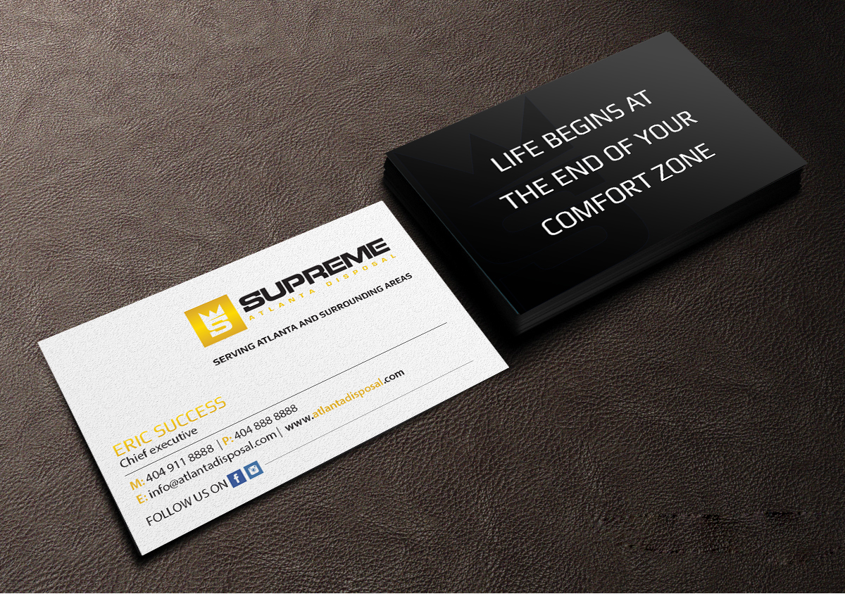 Business Card Design by Creations Box 2015 for supreme | Design #17773743
