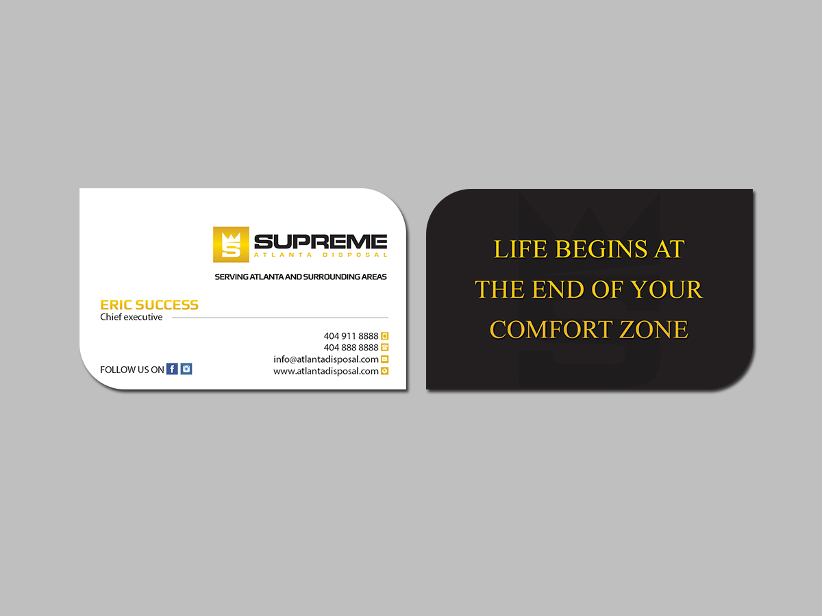 Business Card Design by Creations Box 2015 for supreme | Design #17780102