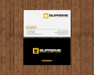 Business Card Design by chandrayaan.creative for supreme | Design #17775004