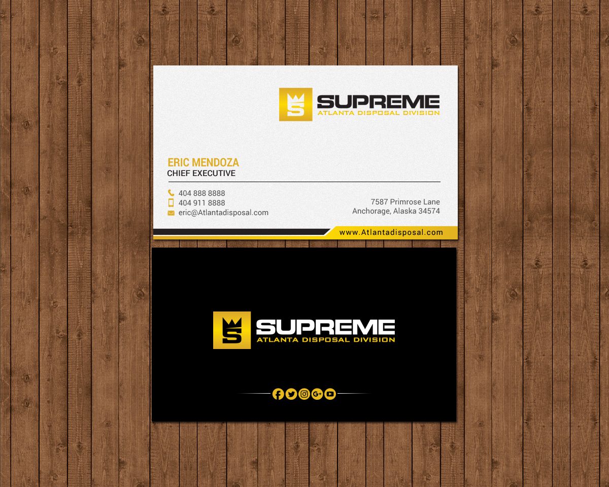 Business Card Design by chandrayaan.creative for supreme | Design #17775135