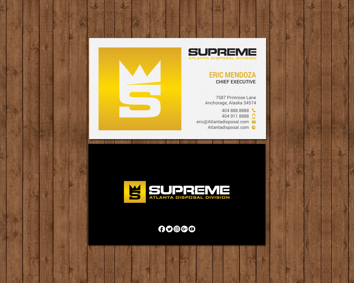 Business Card Design by chandrayaan.creative for supreme | Design #17776624