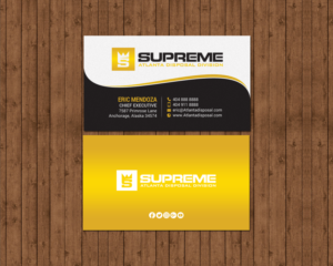 Business Card Design by chandrayaan.creative for supreme | Design: #17777431