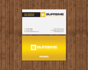 Business Card Design by chandrayaan.creative for supreme | Design: #17777432