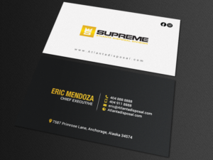 Visitenkarten-Design von chandrayaan.creative für supreme | Design: #17789368
