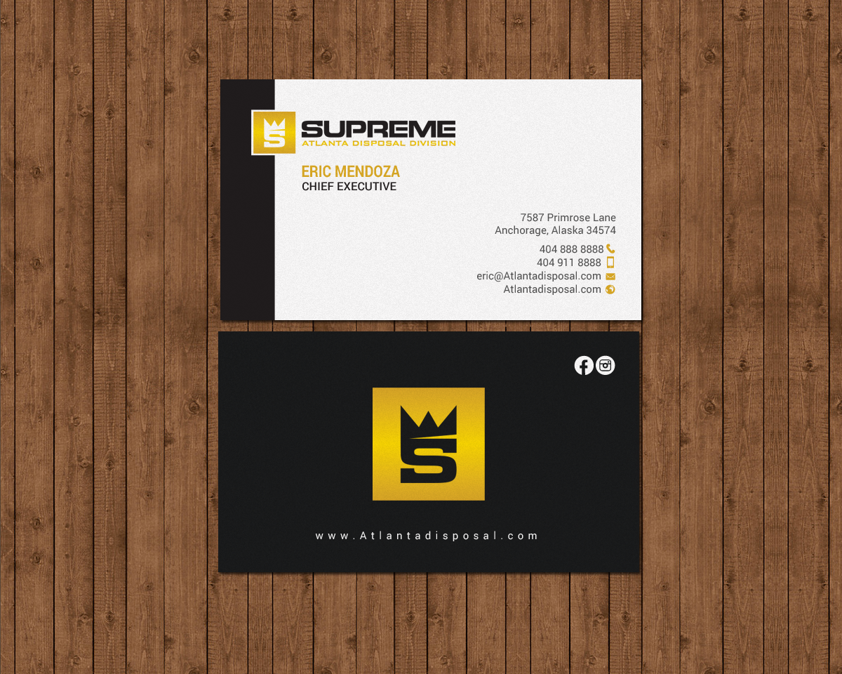 Business Card Design by chandrayaan.creative for supreme | Design #17789371