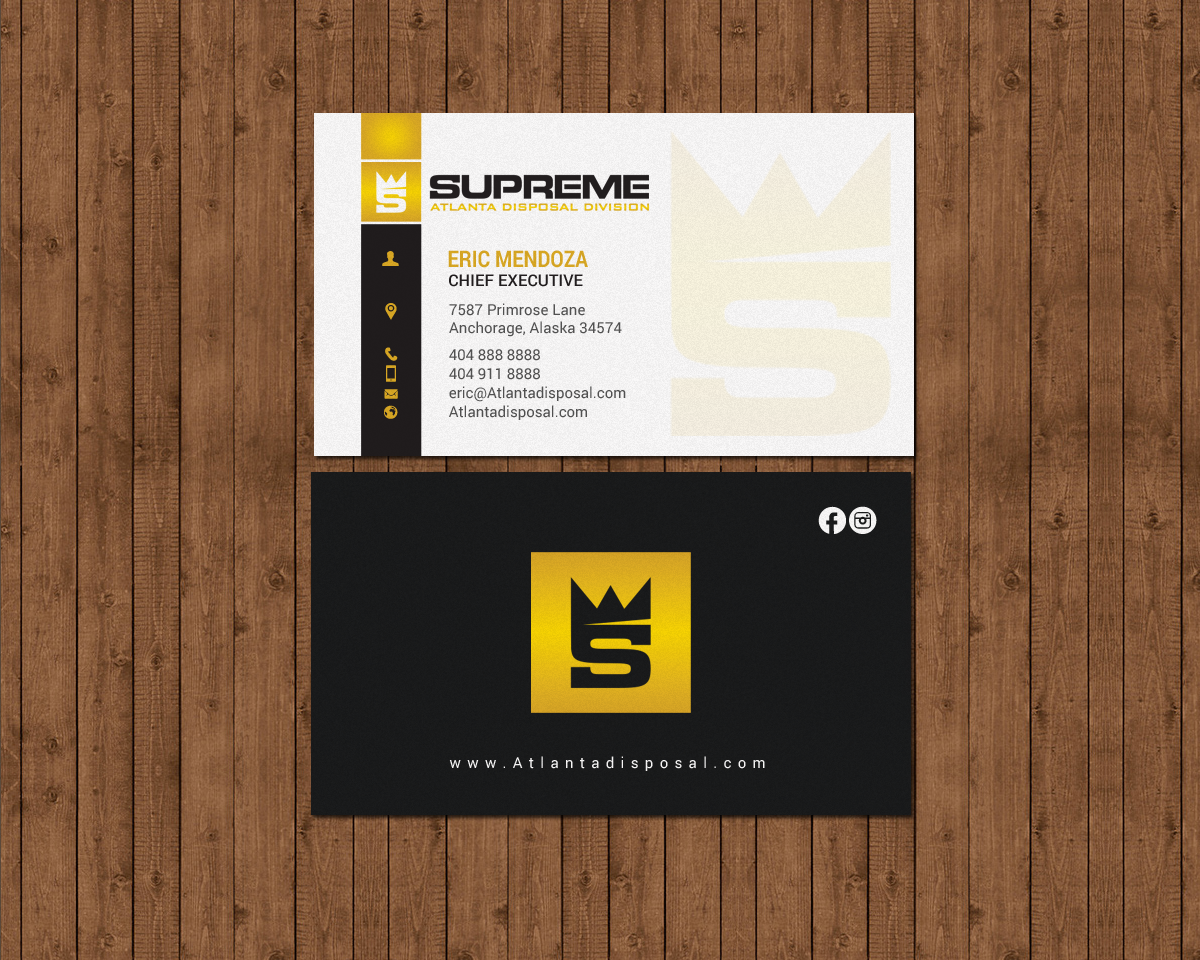 Design de Carte de Visite par chandrayaan.creative pour supreme | Design #17789372