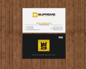Visitenkarten-Design von chandrayaan.creative für supreme | Design: #17789374